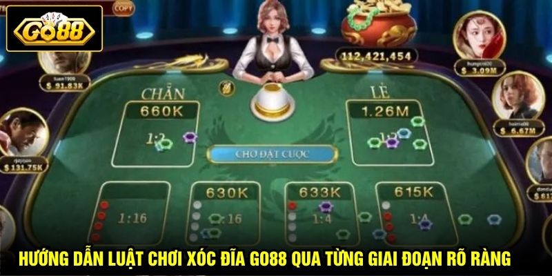 Hướng dẫn luật chơi xóc đĩa GO88 qua từng giai đoạn rõ ràng